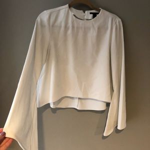 White Bell Sleeve Top from Forever 21